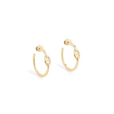 HERMES CHAINE D'ANCRE ENCHAINEE EARRINGS, SMALL MODEL H109510D00